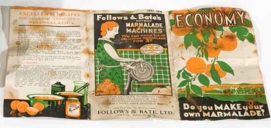 follows and bates marmalade cutter instructions